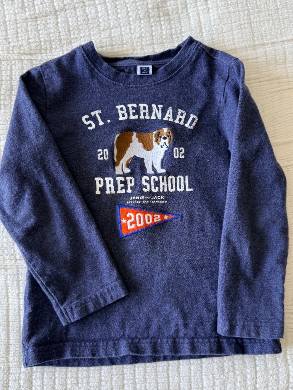 Janie and Jack St. Bernard Tee Size 4